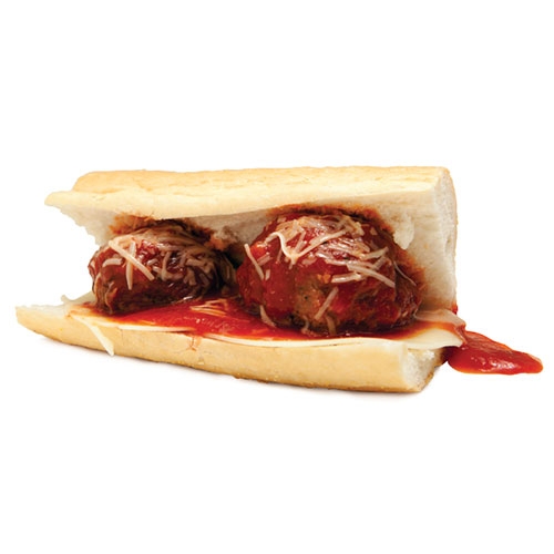 Order 6" Homemade Meatball Sandwich food online from Fontanos Subs store, Chicago on bringmethat.com