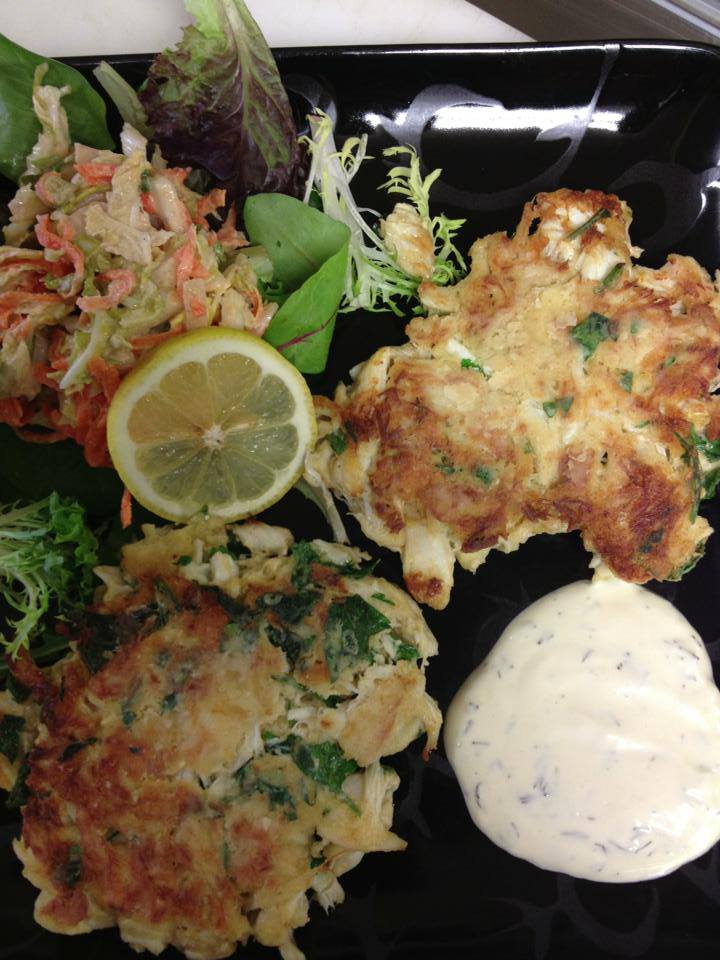 Order Crab Cake Platter food online from Positively 4th Street Coffee Bar and Cafe store, Ocean City on bringmethat.com