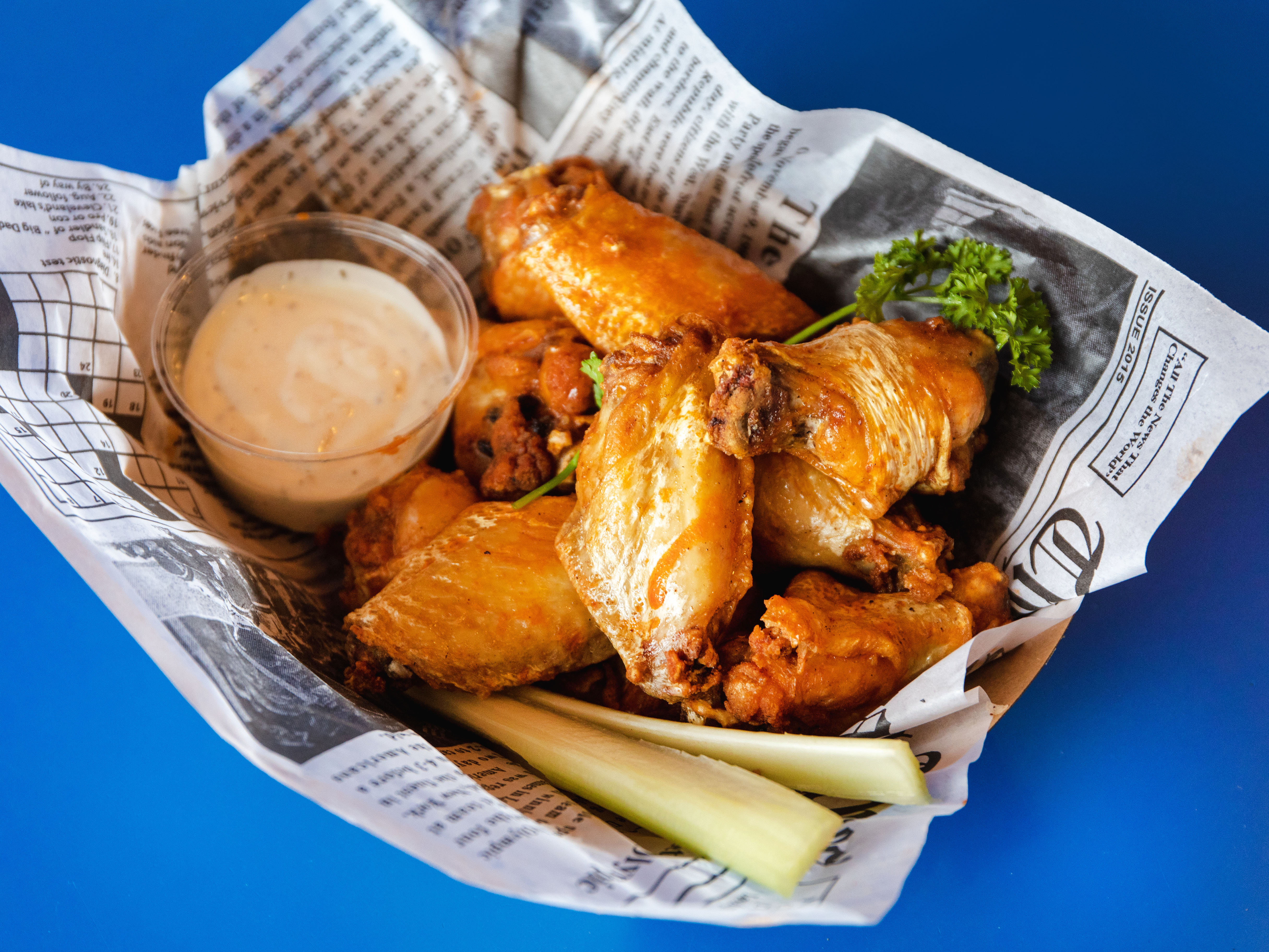 Order Chicken Wings food online from London Fish & Chips store, San Bruno on bringmethat.com