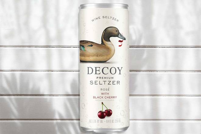 Order Decoy Premium Seltzer Rose with Black Cherry food online from 7056-Bonefish Grill store, Viera on bringmethat.com