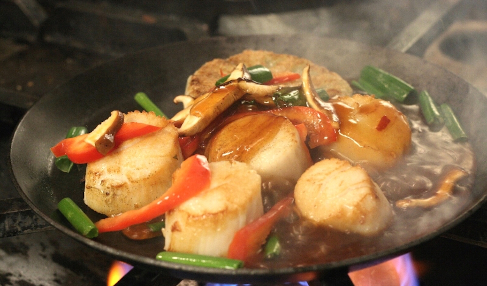 Order Pan Seared Szechwan Scallops food online from Catch 35 store, Naperville on bringmethat.com