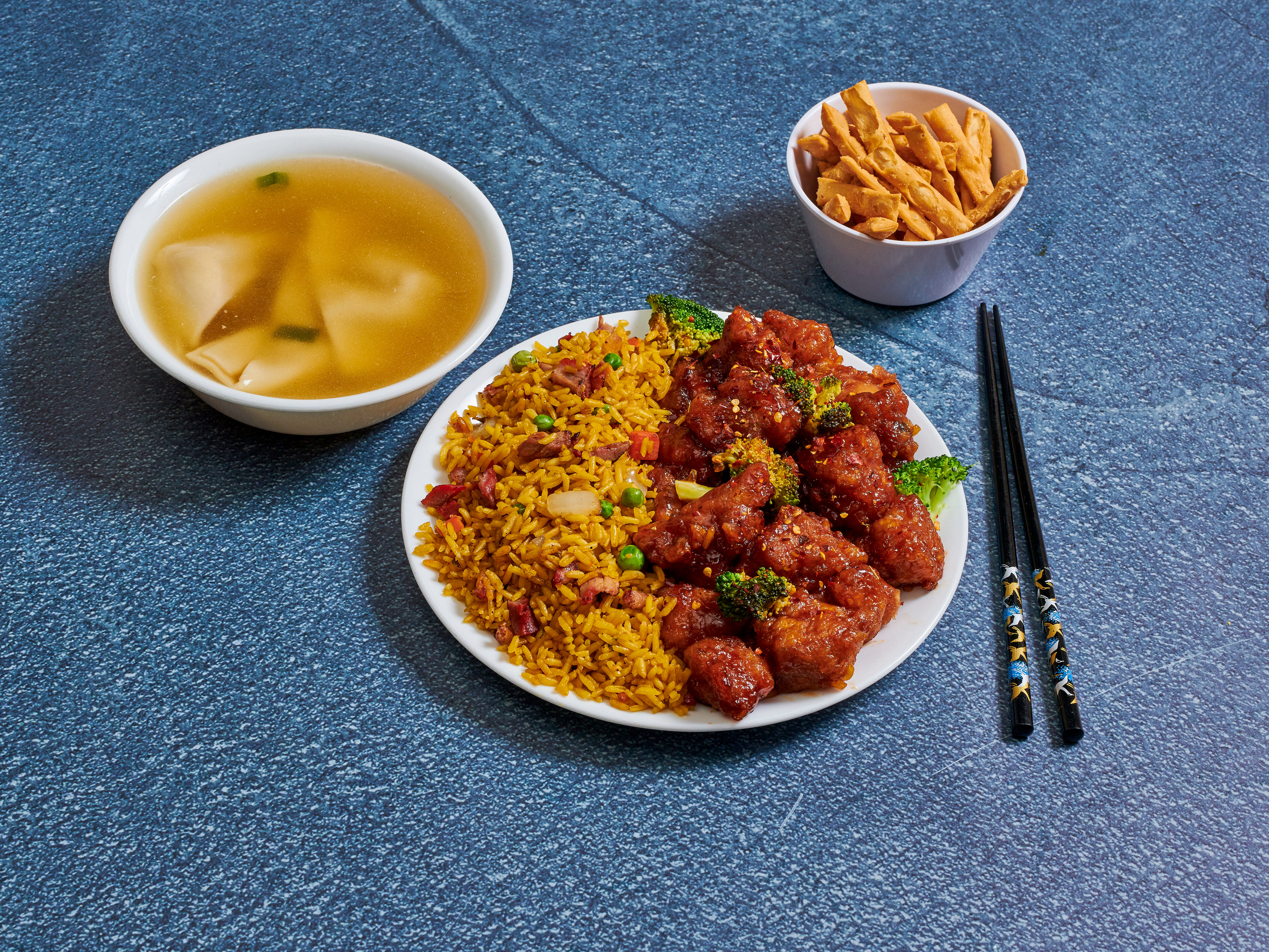 Order General Tso's Chicken Platter food online from China King Express store, Jamaica on bringmethat.com