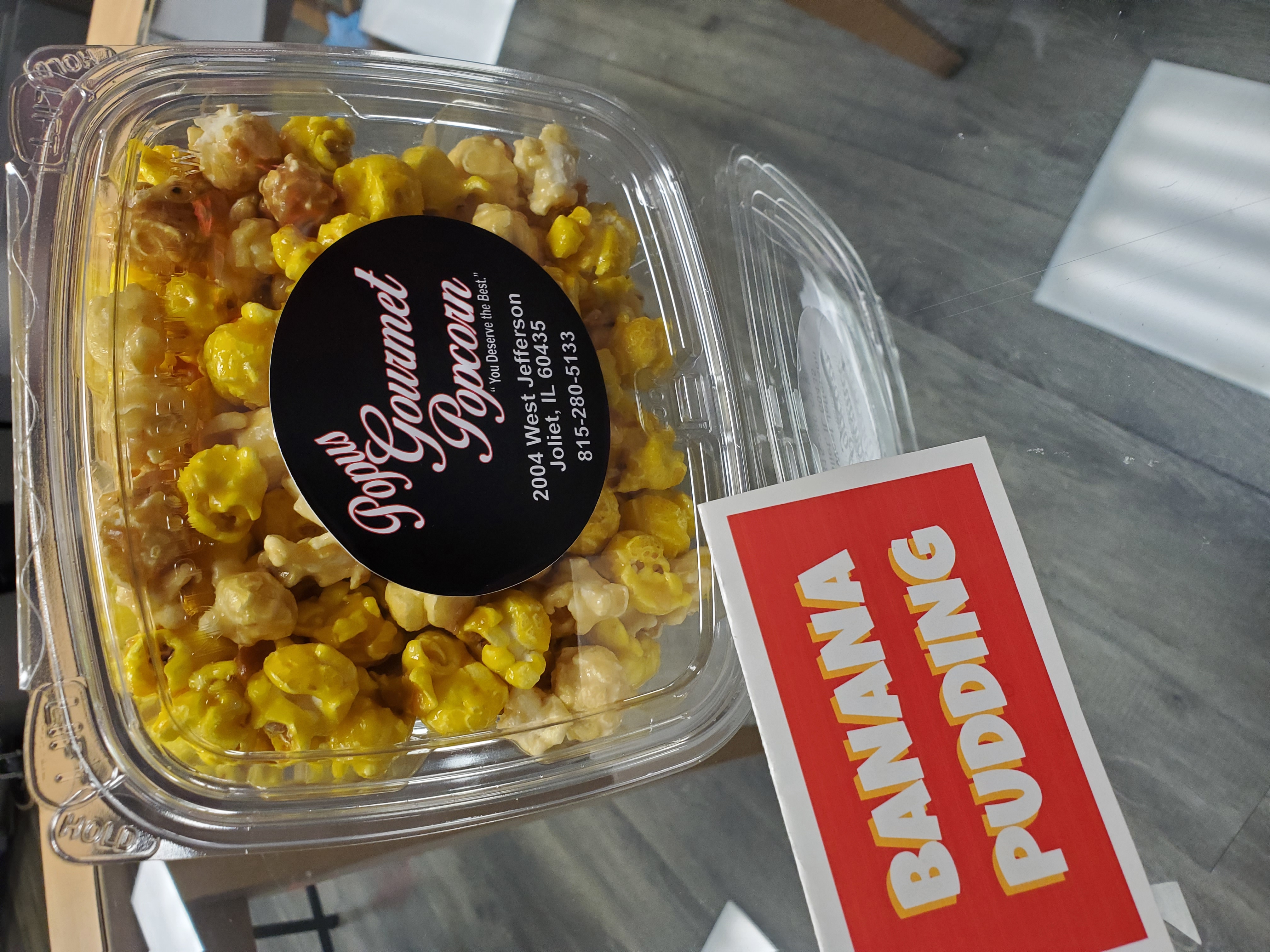Order Banana Pudding  food online from Popus Gourmet Popcorn store, Joliet on bringmethat.com