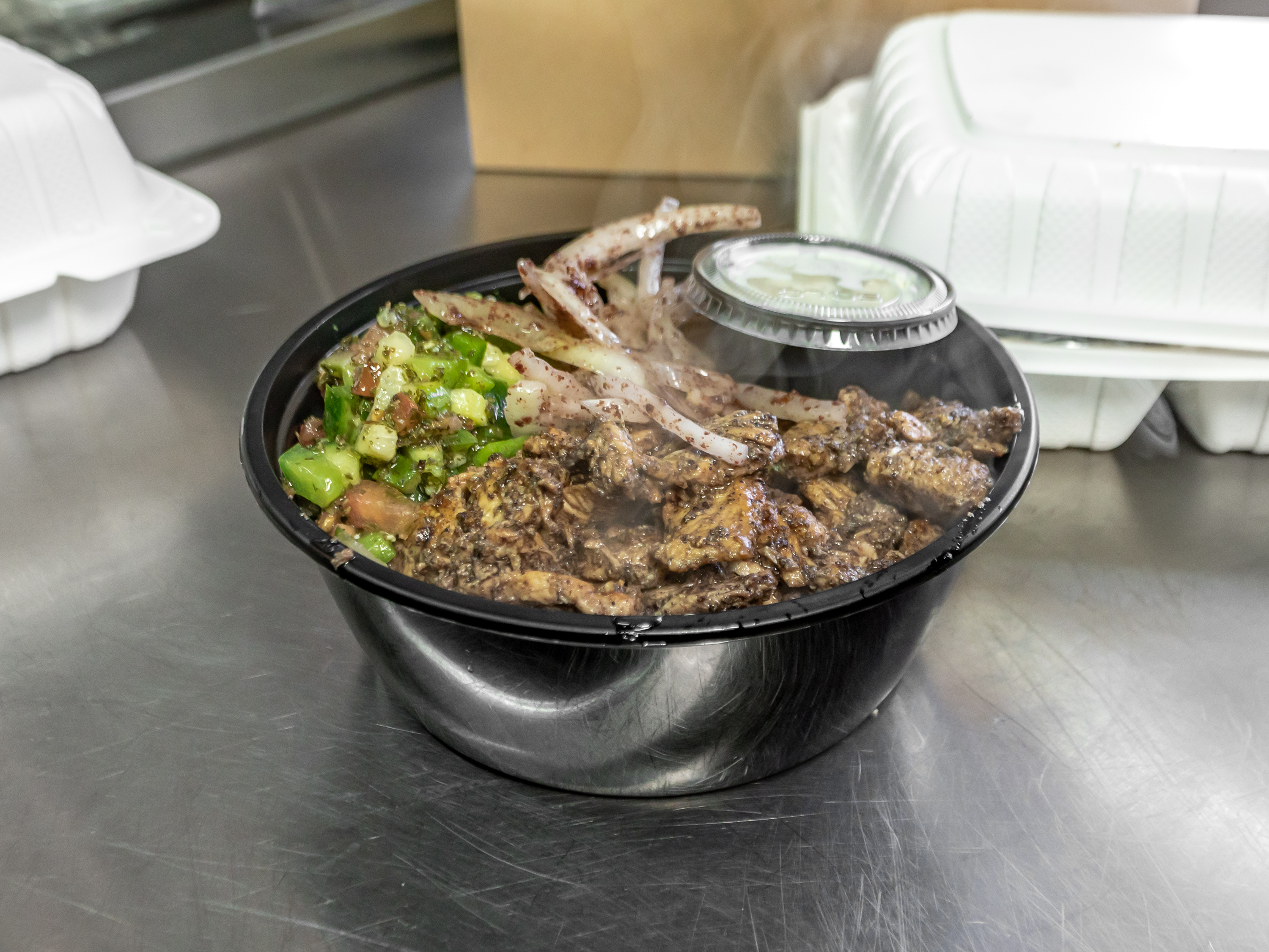 Order Gyro Bowl(minced lamb & beef) (HALAL) food online from Pita On The Plaza store, Bethesda on bringmethat.com