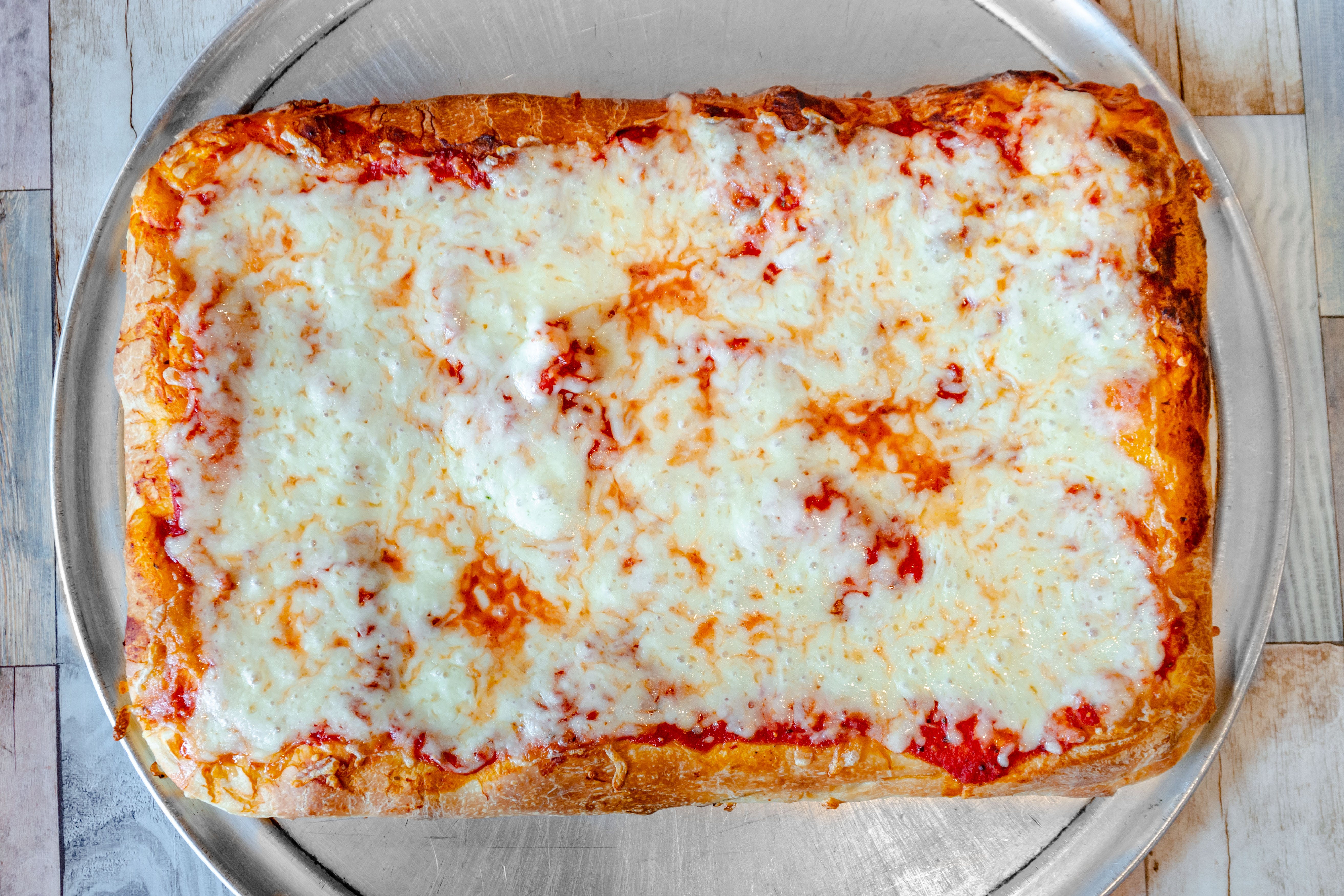 Order Sicilian Cheese Pizza - Pizza food online from Andy Cafe store, Astoria on bringmethat.com