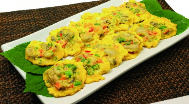 Order Oyster pancake  food online from Bull Korean Bbq store, Cupertino on bringmethat.com