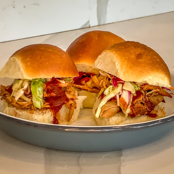 Order Pulled Chicken Sliders food online from Chook Charcoal Chicken store, Denver on bringmethat.com