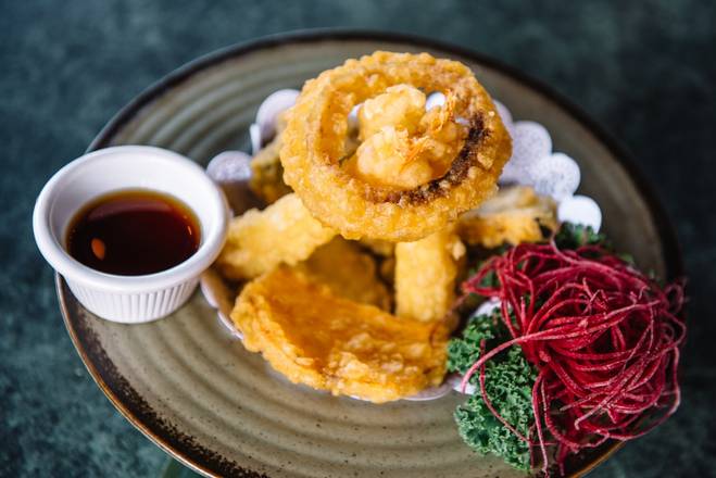 Order App_Tempura Shrimp And Veggie food online from Tsunami Japanese Restaurant store, North Charleston on bringmethat.com