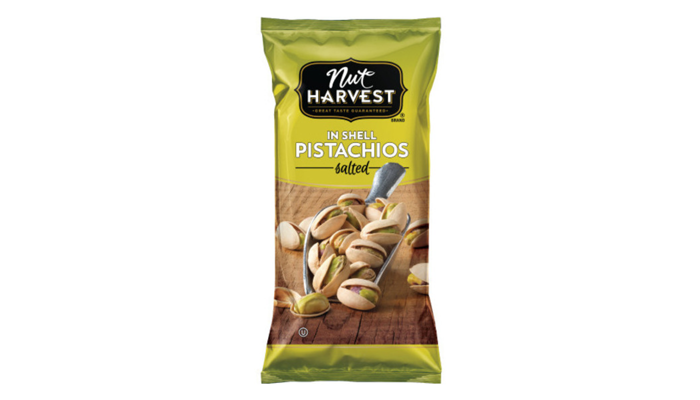 Order Nut Harvest Pistachios In Shell - Salted 1.75 oz Bag food online from Robert Market store, Los Angeles on bringmethat.com