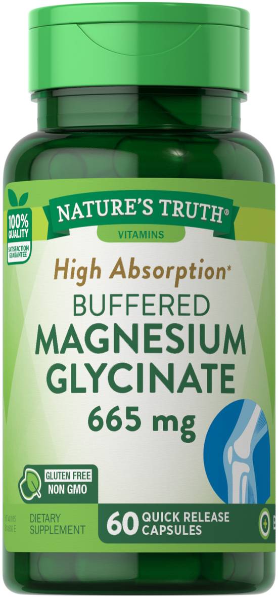 Order Nature's Truth Magnesium Glycinate 665mg (60 ct) food online from Rite Aid store, Palm Desert on bringmethat.com
