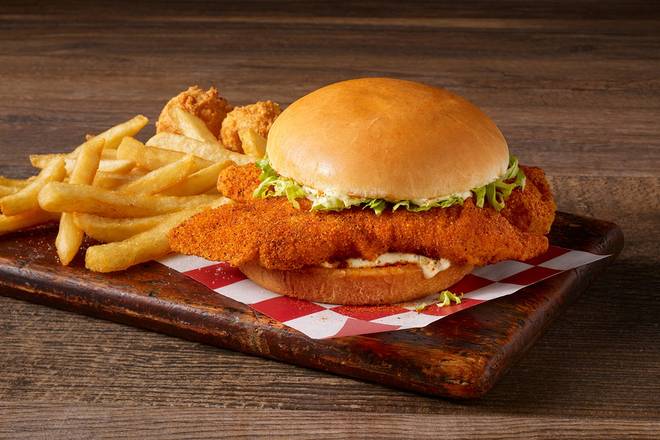 Order Catfish Sandwich & Fries food online from The Catfish Kitchen store, Phenix City on bringmethat.com