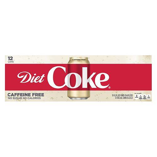 Order Diet Coke Caffeine Free Soda, Fridge Pack - 12.0 oz x 12 pack food online from Walgreens store, WEST MEMPHIS on bringmethat.com