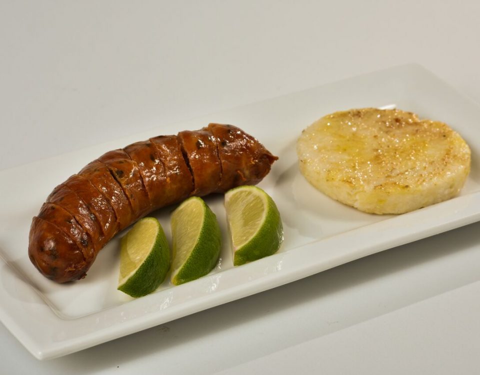 Order Chorizo con Arepa food online from La Fogata store, Fayetteville on bringmethat.com