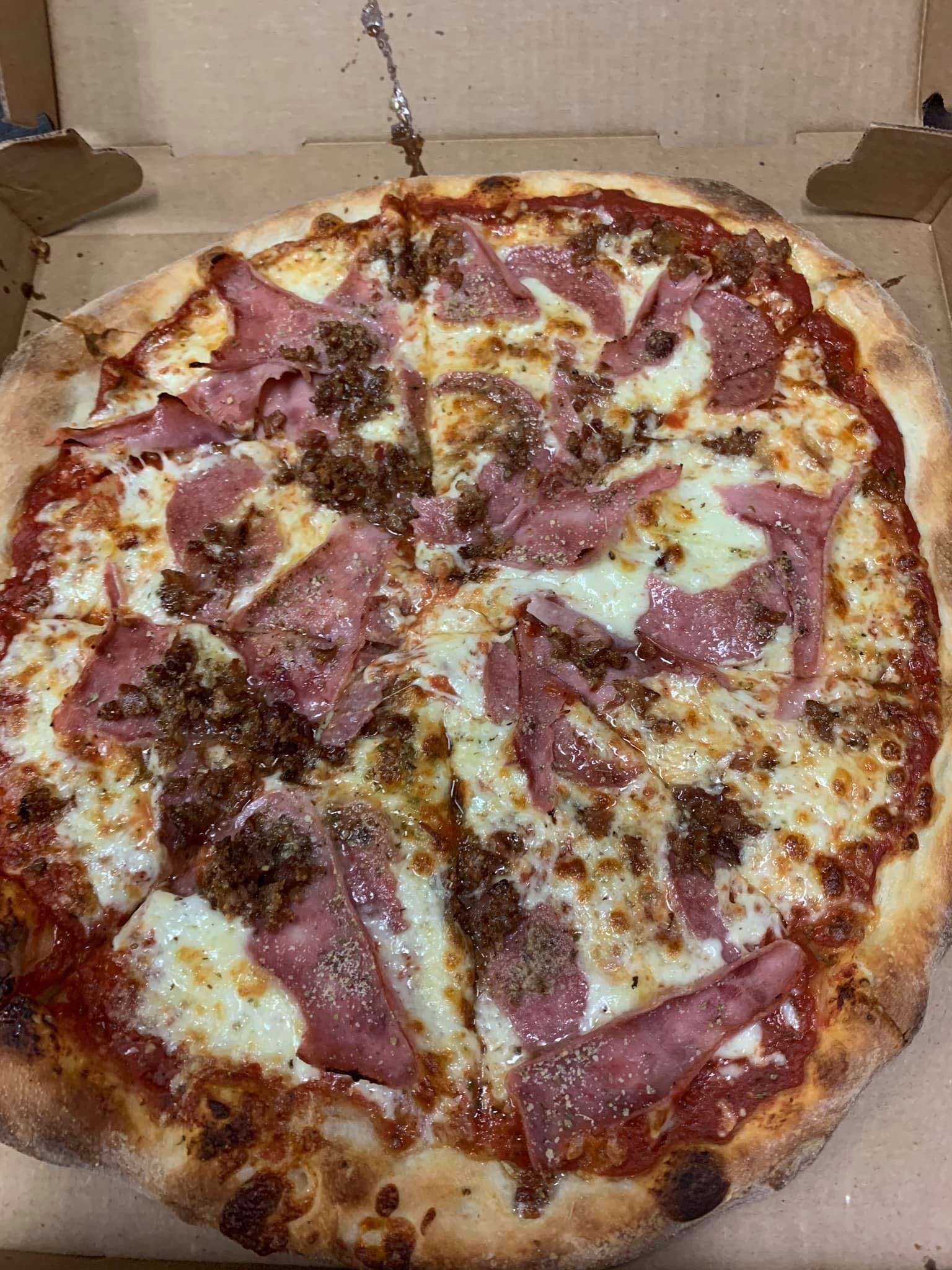 Order Meat Lovers Pizza - Personal 10'' (8 Slices) food online from Alfredo Brick Oven Pizza store, Hazle Township on bringmethat.com