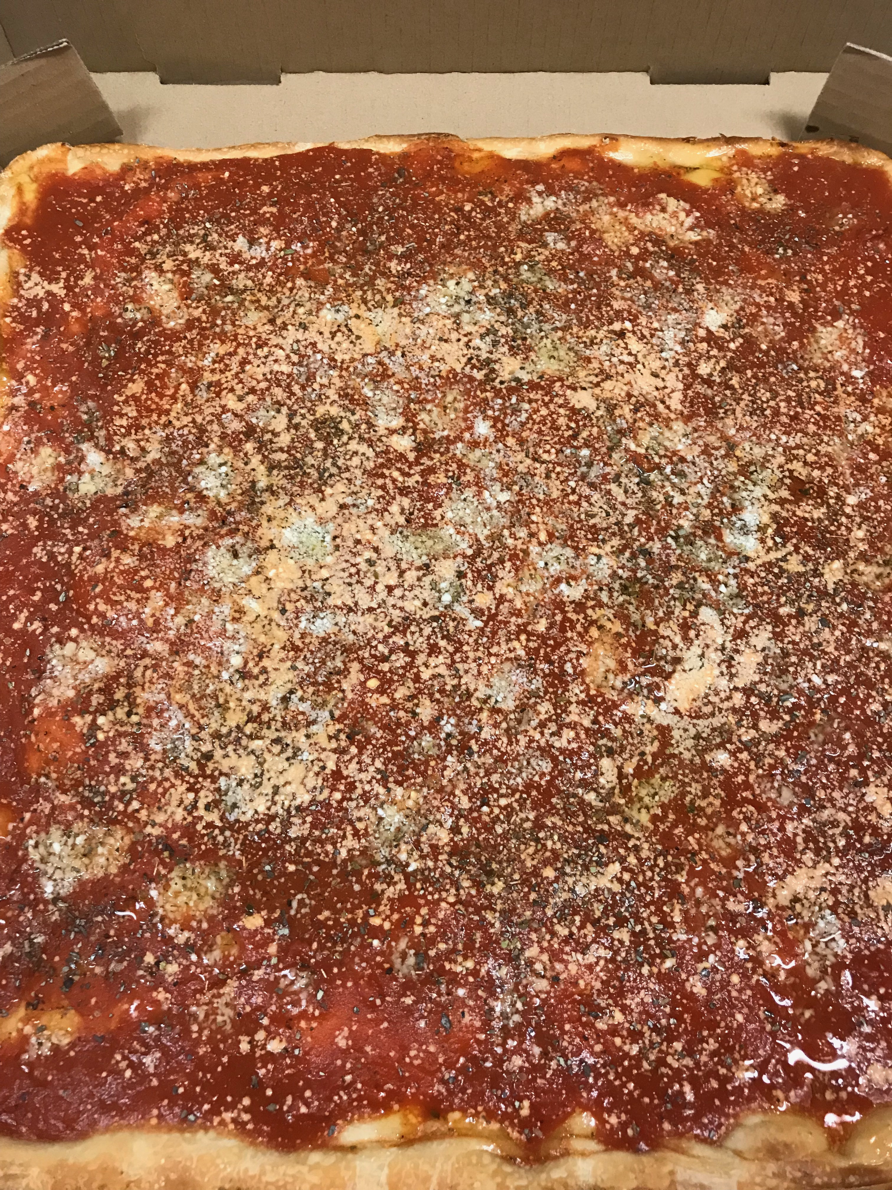 Order Red Tomato Pie Oregano food online from Sal Vito Pizza at Ritz store, Voorhees on bringmethat.com