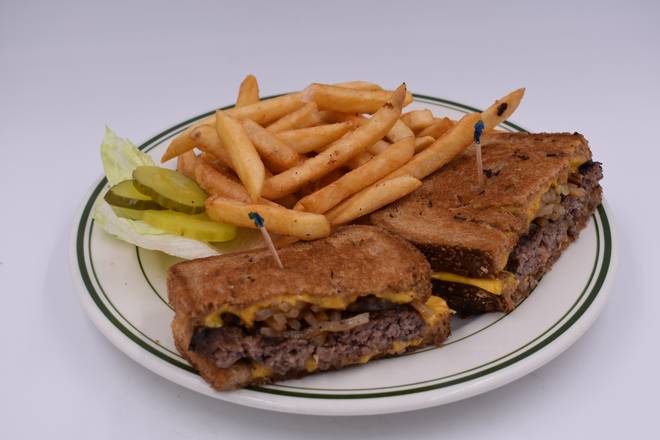 Order Patty Melt Burger food online from J & M store, Escondido on bringmethat.com