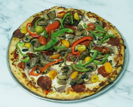 Order 14'' Large American Meat Pizza food online from Zpizza store, San Diego on bringmethat.com