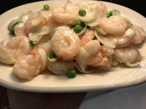 Order G15. Sauteed Shrimp with Lily 百合虾仁 food online from Garage Restaurant store, San Gabriel on bringmethat.com
