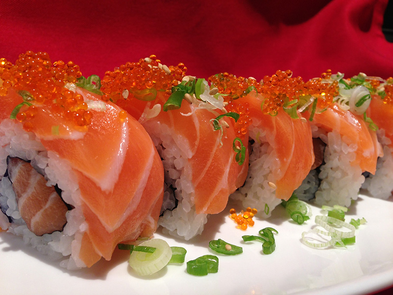 Order J.J. Salmon Roll food online from A Canaan Sushi store, New York on bringmethat.com