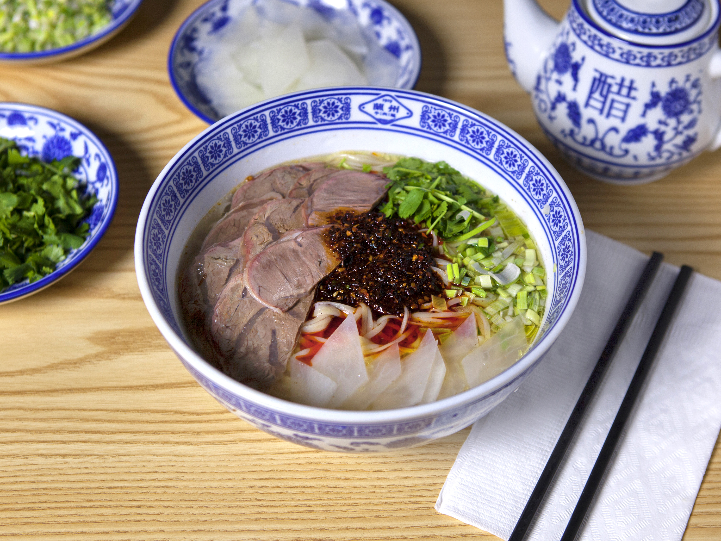 Order House Special Beef Noodle Soup food online from 1919 Lanzhou Beef Noodle store, Arcadia on bringmethat.com