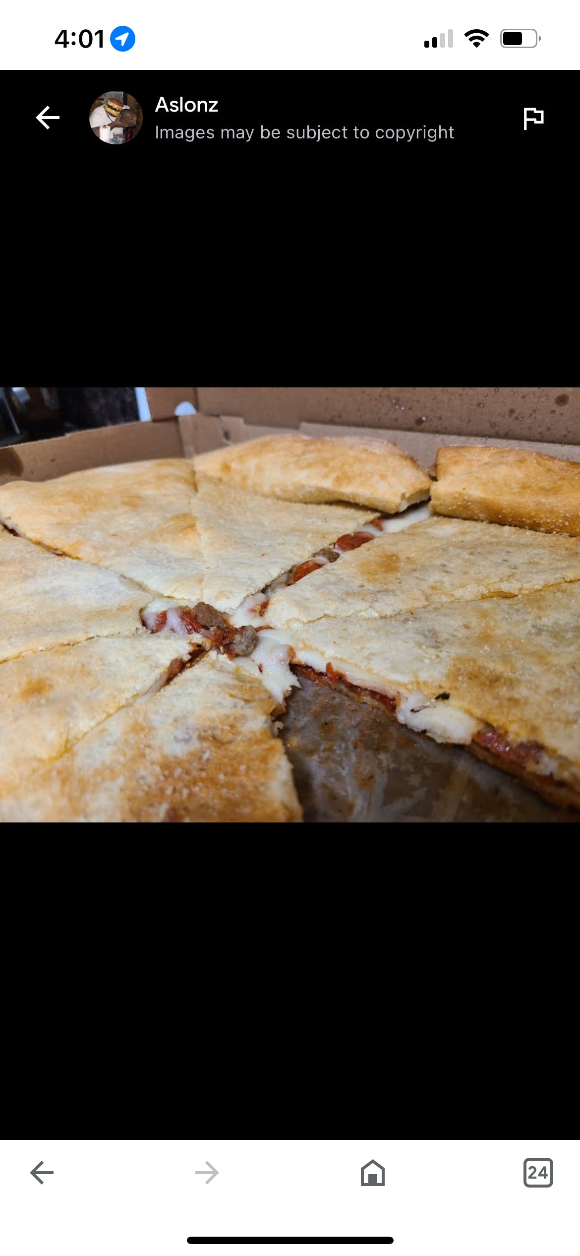 Order Stuffed Pizza - Large 18'' (8 Slices) food online from Pizza Mania store, Norcross on bringmethat.com