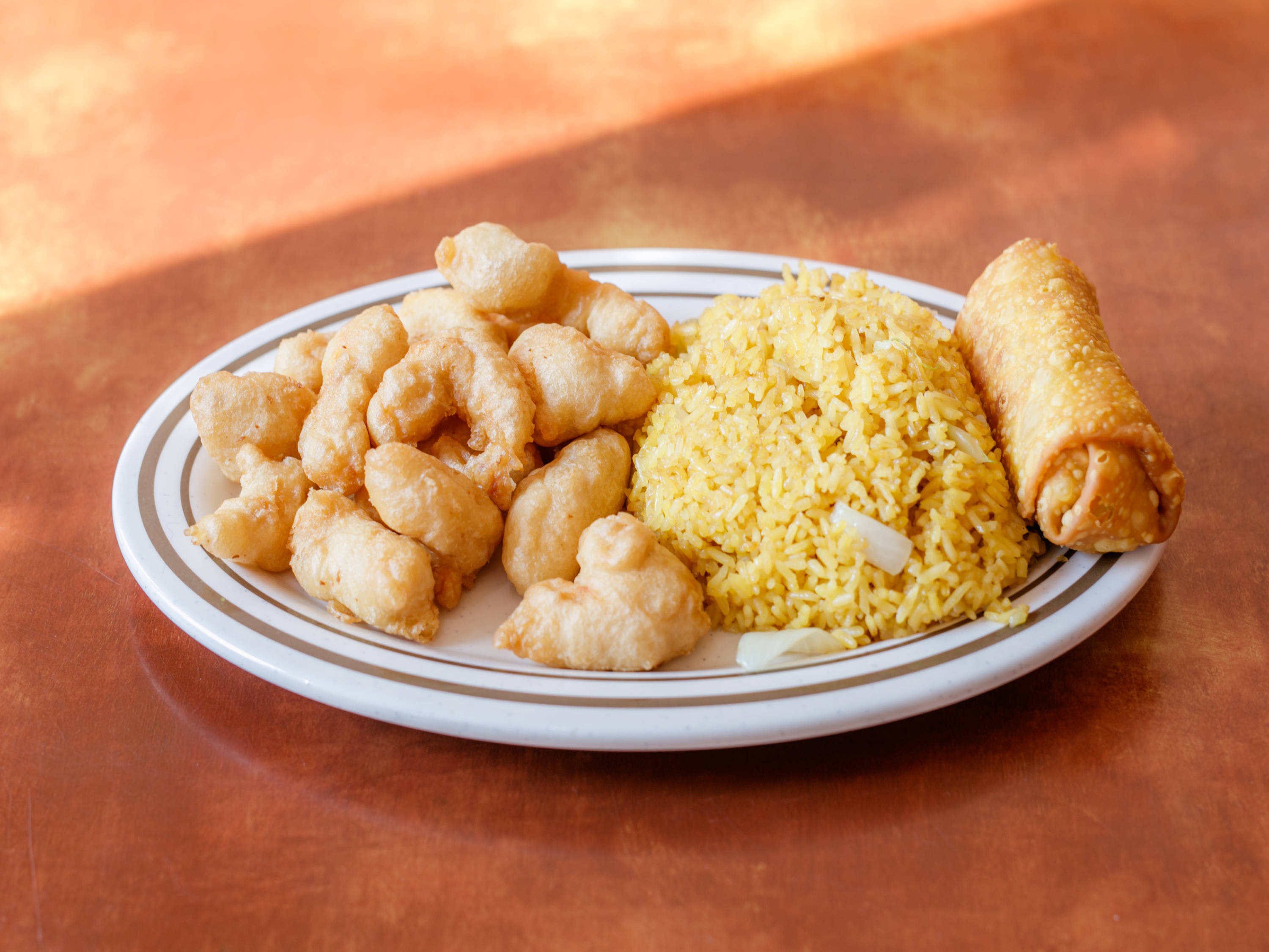 Order SC2. Sweet and Sour Chicken Combo Plate  food online from China Garden - Auburn store, Auburn on bringmethat.com