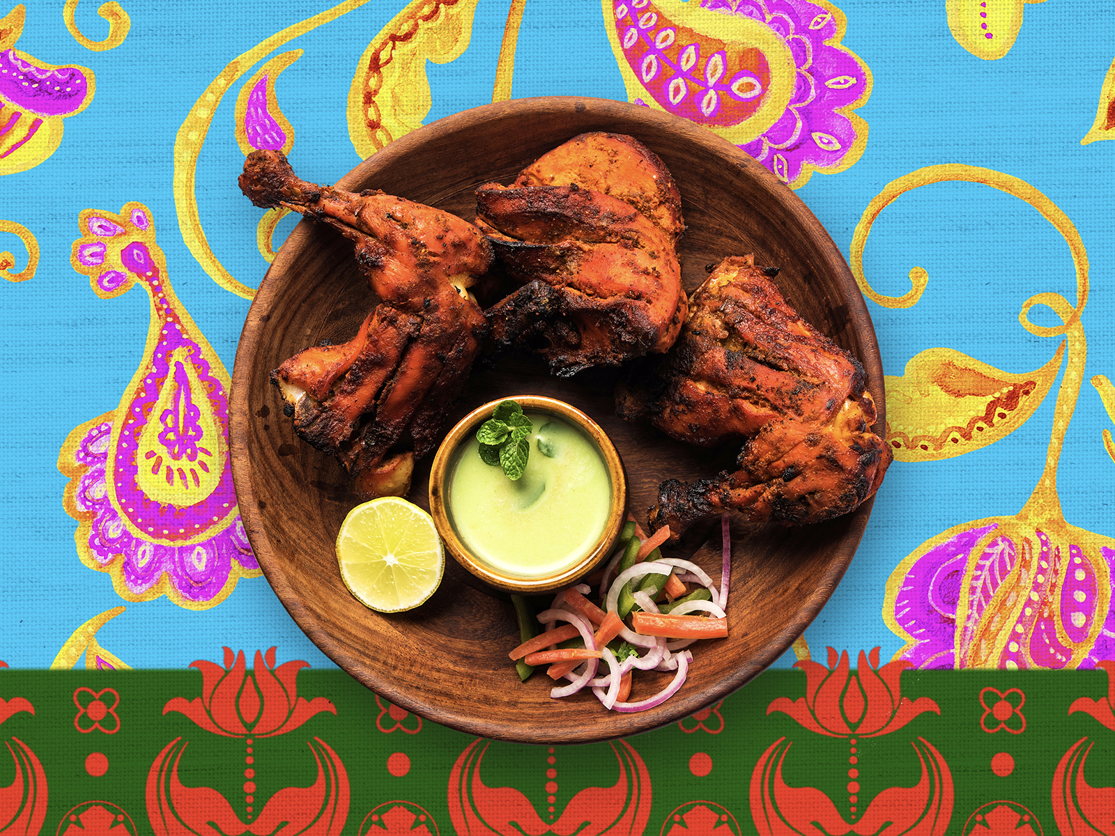 Order Tandoori Chicken food online from Tikka Taj store, Citrus Heights on bringmethat.com