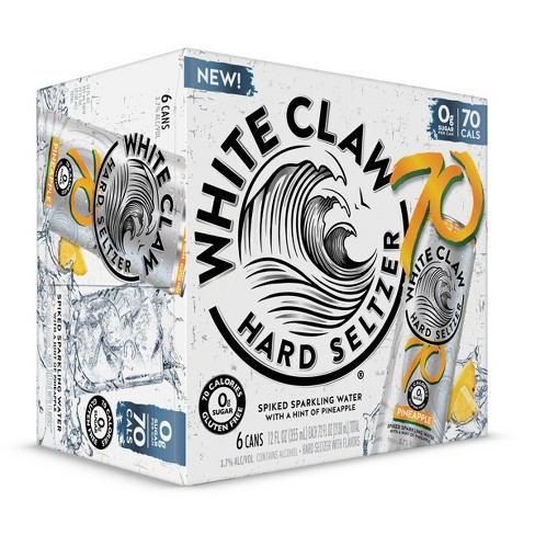 Order White Claw 70 Pineapple - 6 Pack 12 oz. Can  food online from Yours Wholesome Foods store, New York on bringmethat.com