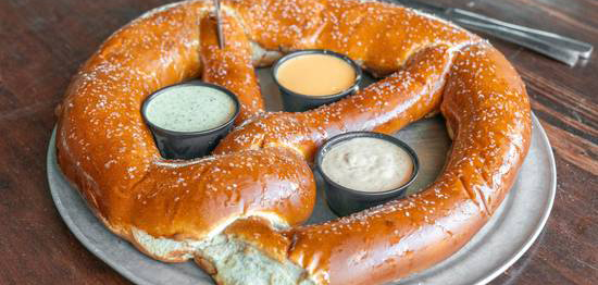 Order Barbarian Pretzel food online from Beerhead Bar and Eatery Hamilton Quarters store, Westerville on bringmethat.com