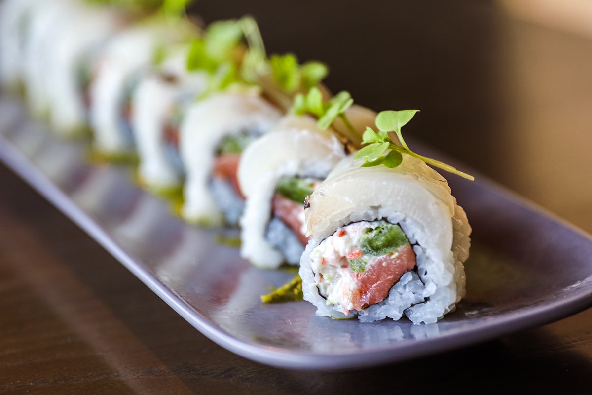 Order *AMAZON ROLL food online from Blue Sushi Sake Grill store, Denver on bringmethat.com