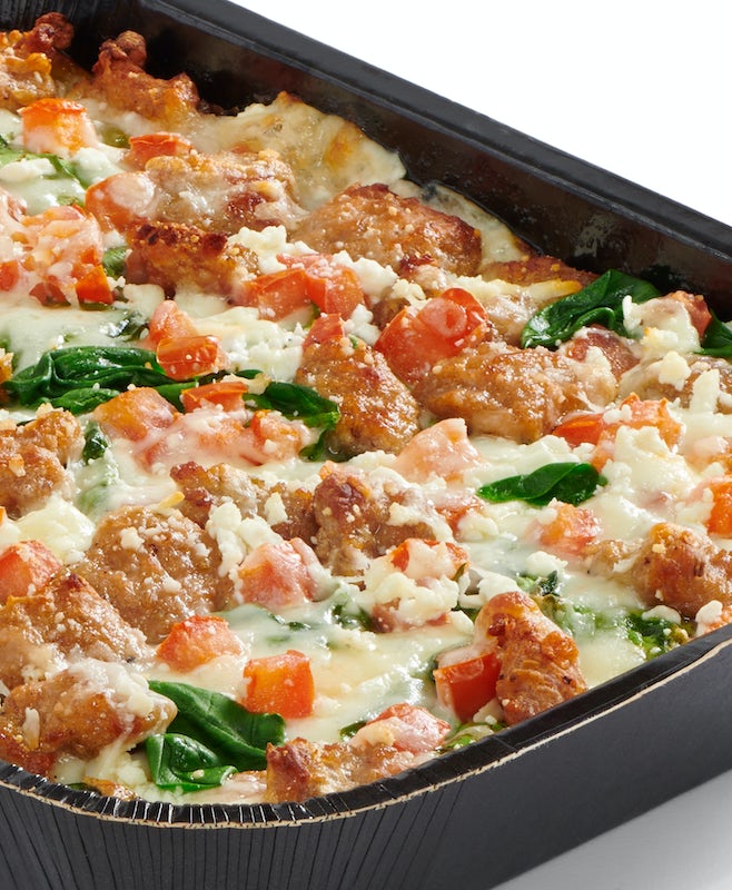 Order Create Your Own Crustless (Keto Friendly) - Baking Required food online from Papa Murphy Pizza store, Cedar Rapids on bringmethat.com