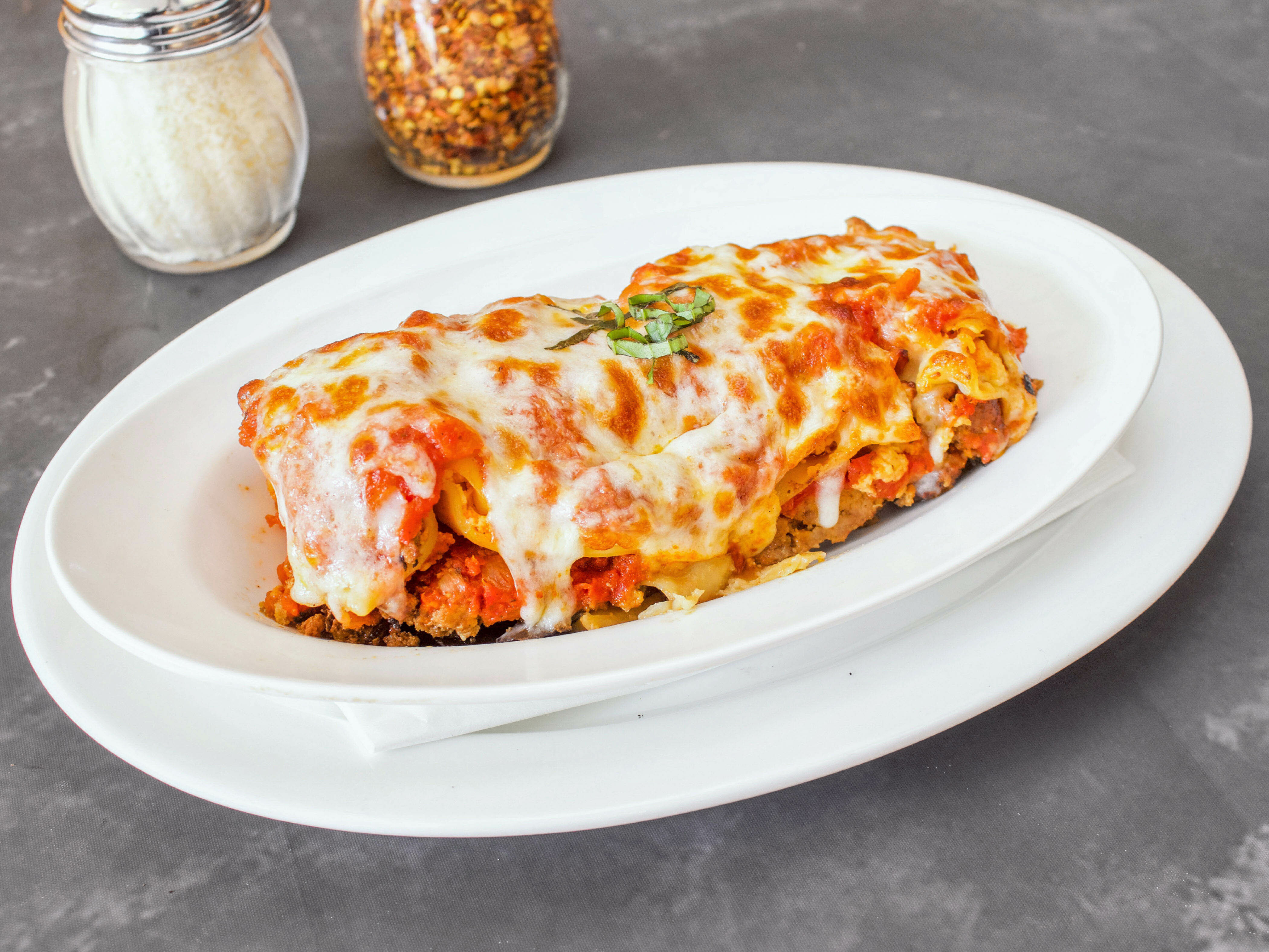 Order Classic Meat Lasagna food online from Eagle Pizzeria store, San Francisco on bringmethat.com