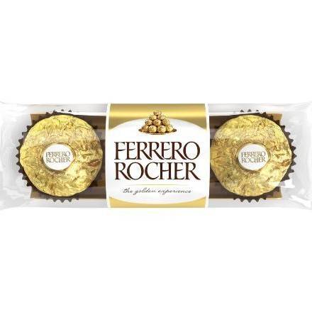 Order Ferrero Rocher Fine Hazelnut Chocolates (3 Count) food online from Goodees Cravings store, Marietta on bringmethat.com