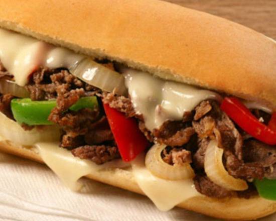 Order Philly Cheesesteak Sandwich food online from John Kabobs 2 store, Commerce on bringmethat.com