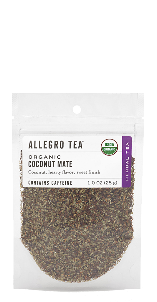 Order Organic Coconut Mate (1 oz.) Tea food online from Allegro Coffee Company store, Greensboro on bringmethat.com