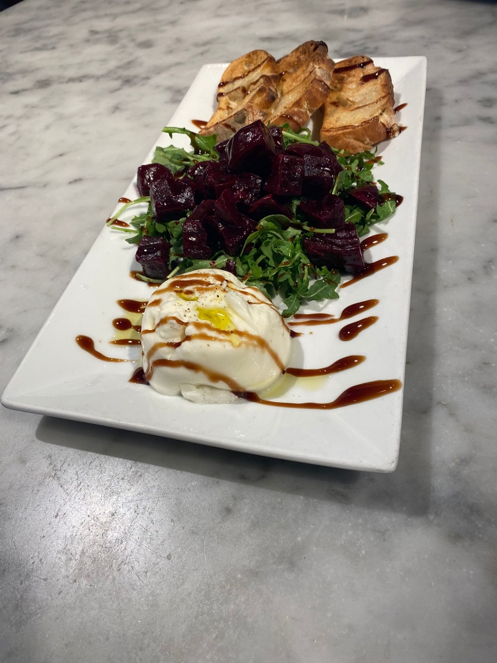 Order Burrata, Beets + Balsamic food online from Rise Pizzeria store, Burlingame on bringmethat.com