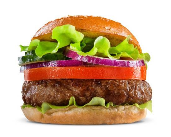 Order Hamburger food online from The Wings Express store, White Oak on bringmethat.com