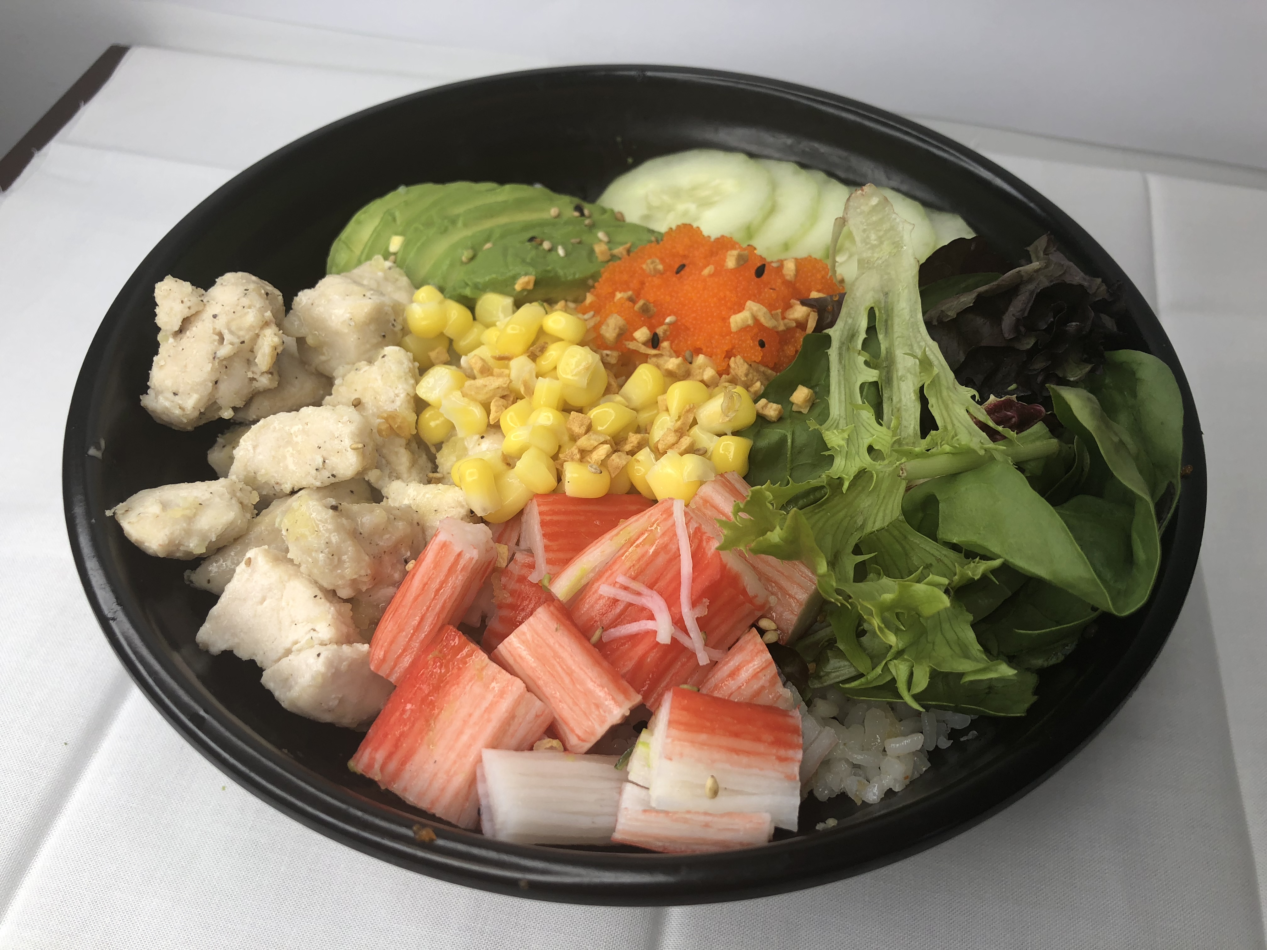 Order 5. Eat More Chicken Poke Bowl food online from A Little More store, Columbia on bringmethat.com