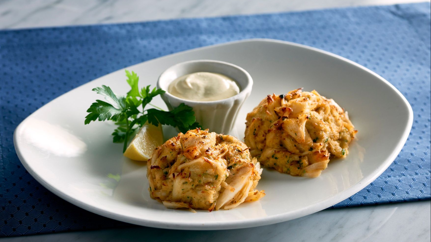 Order Cheapeake Bay Style Crab Cakes food online from The Oceanaire Seafood Room store, Washington on bringmethat.com