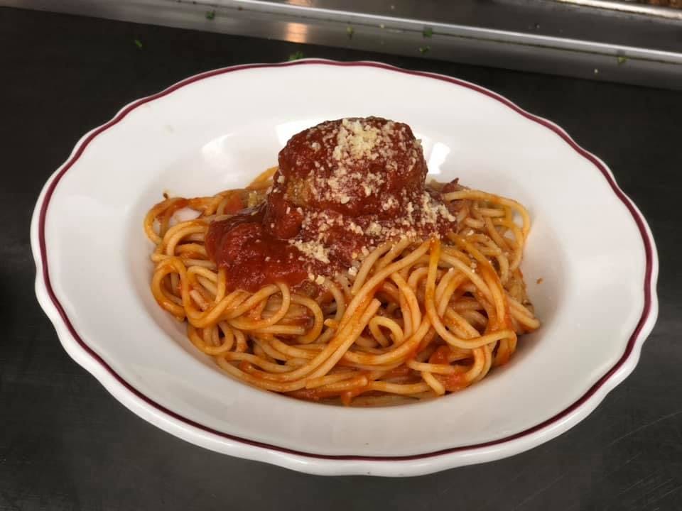 Order Kid's Spaghetti with Meatballs - Kids food online from Giuseppe Italian Grill store, Seguin on bringmethat.com
