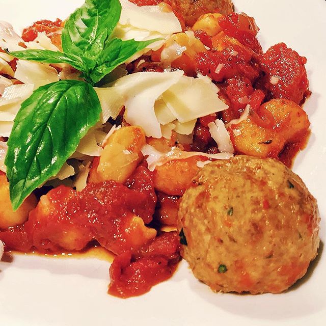 Order Marinara and Meatball Gnocchi food online from Napa Wood Fired Pizzeria store, Rochester on bringmethat.com