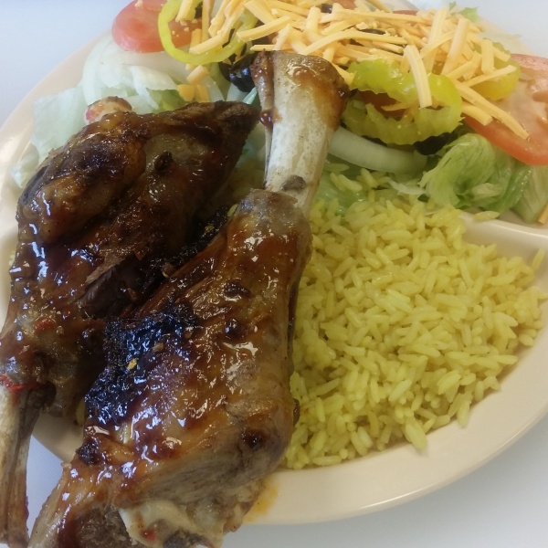Order BBQ Lamb Shanks food online from Mixed Grill Cafe store, Nashville on bringmethat.com