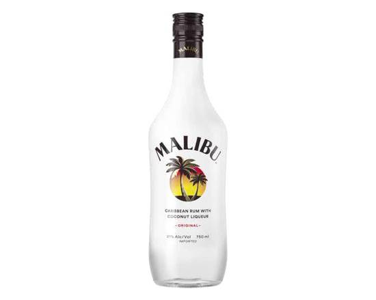 Order Malibu, 750mL rum (21.0% ABV) food online from Luckys Liquor store, Los Angeles on bringmethat.com
