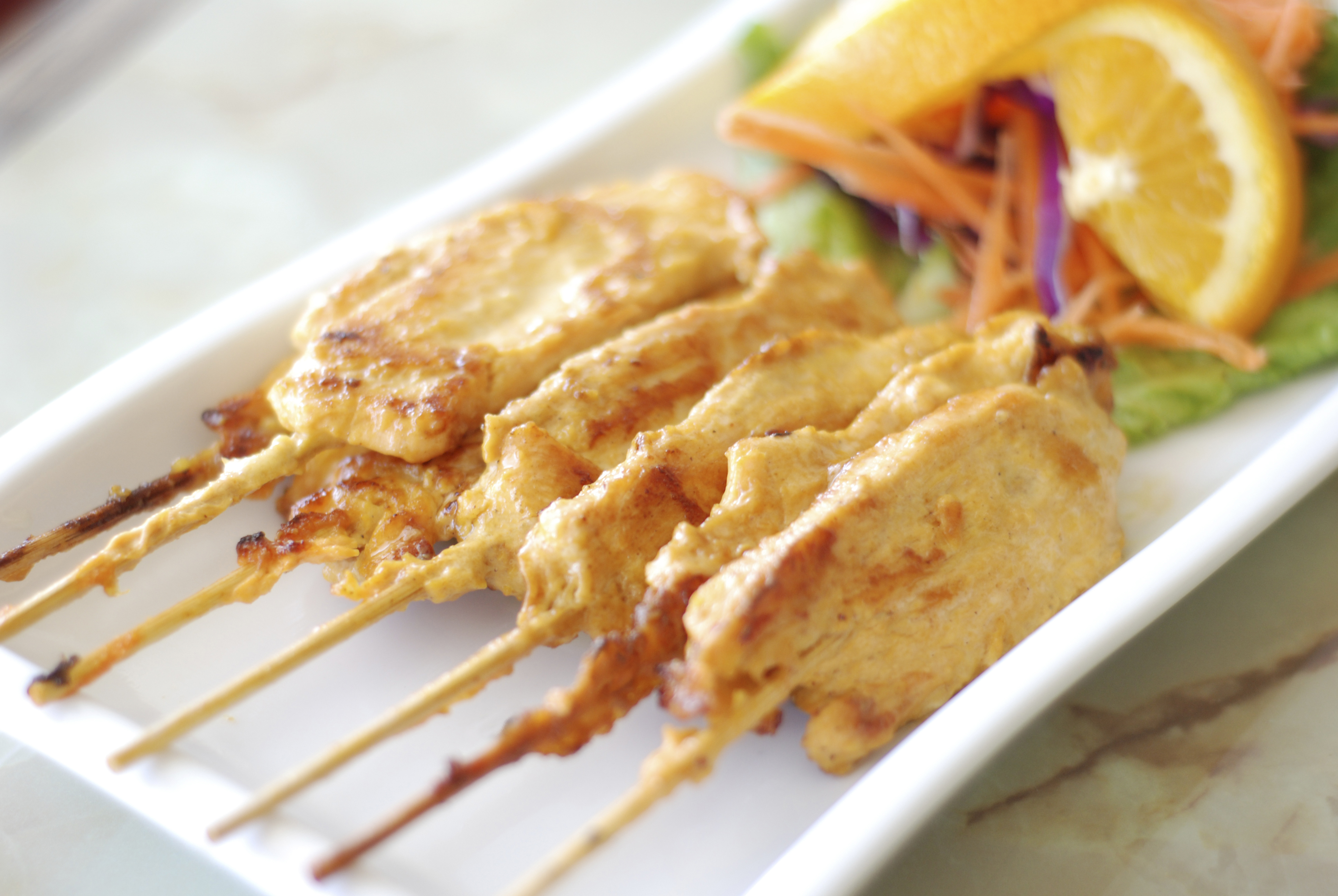 Order Chicken Satay food online from Thai Fiesta Cafe store, Paramount on bringmethat.com