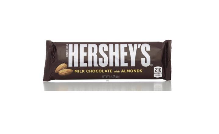 Order Hershey's Milk Chocolate With Almonds - 41g food online from Loma Mini Market store, Long Beach on bringmethat.com