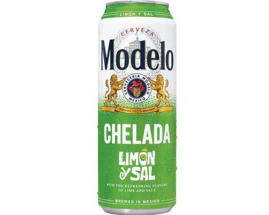 Order Modelo Chelada Limon y Sal, 24oz can (7% ABV) food online from Central Liquor Market store, Los Angeles on bringmethat.com