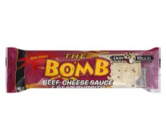 Order Bomb Burrito Beef, Bean & Cheese-Purple food online from Rebel store, Henderson on bringmethat.com