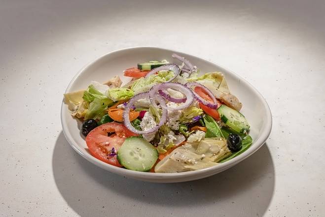 Order Small Greek Salad food online from Red Devil Italian Restaurant store, Phoenix on bringmethat.com