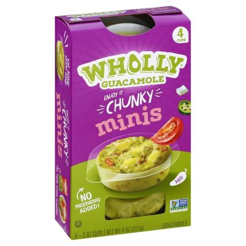 Order Wholly · Guacamole Chunky Minis (4 x 2 oz cups) food online from Winn-Dixie store, Fultondale on bringmethat.com