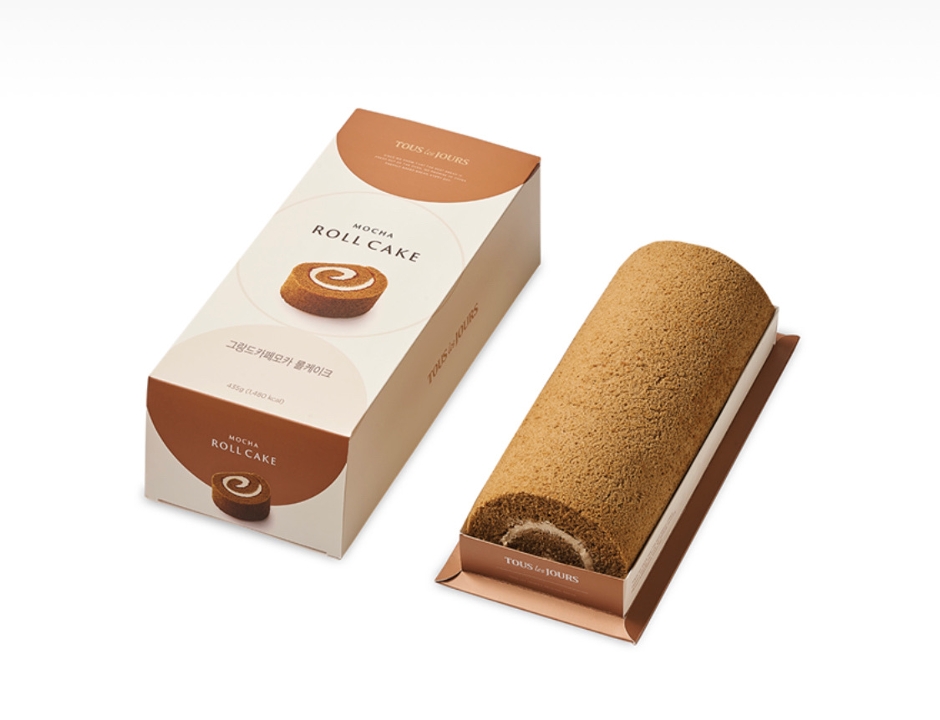 Order Mocha Roll Cake food online from Tous Les Jours store, Natick on bringmethat.com